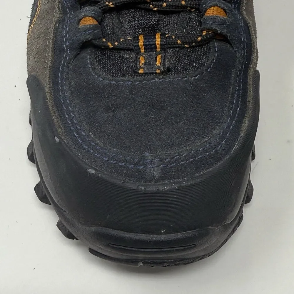 Timberland Pro Mudsill Steel Toe Work Shoes Mens 7.5 Blue Gray Suede Lace Up